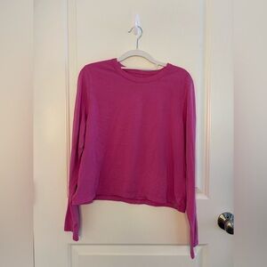 NWOT Lululemon Women's Pink Long Sleeve Flowy Top